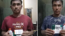 Petugas Grebek Dua Pria Peredaran Gelap Narkotika di Kwala Gunung.