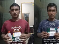 Petugas Grebek Dua Pria Peredaran Gelap Narkotika di Kwala Gunung.